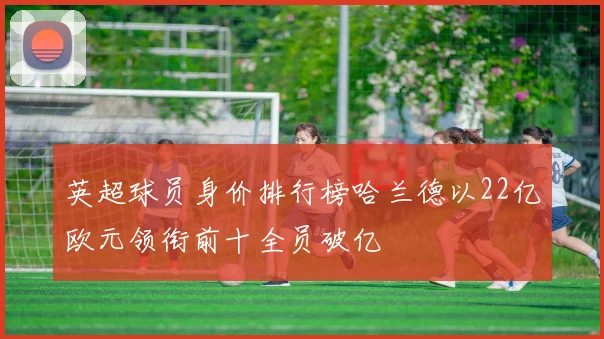 英超球员身价排行榜哈兰德以22亿欧元领衔前十全员破亿